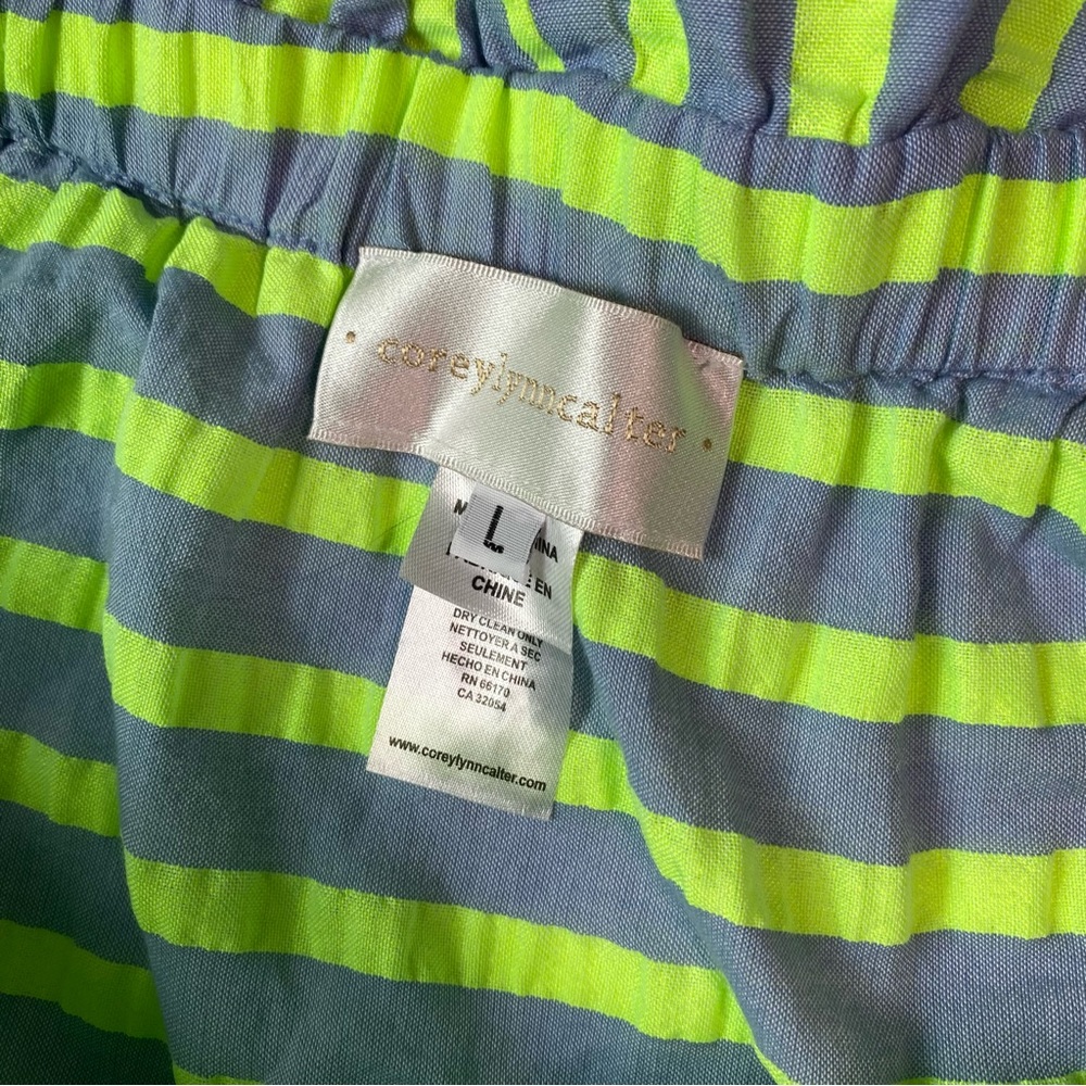 Corey Lynn Carter #408 Striped Anthropologie Dress SZ L Large - Picture 5 of 7